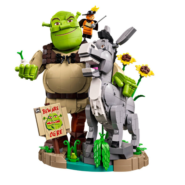 Lego Icons 72423 Shrek, Donkey And Puss In Boots Set