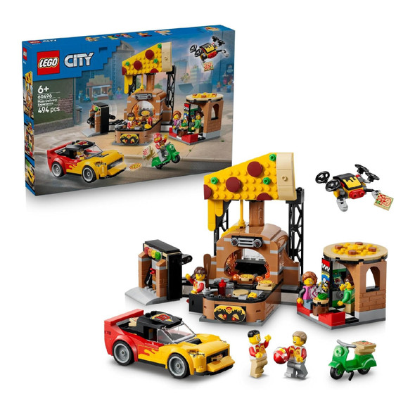 Lego My City Pizza Delivery Experience With Vehicles
