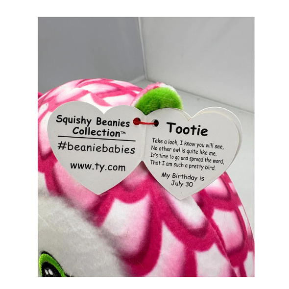 TY Squishy Tootie Owl Plush Toy