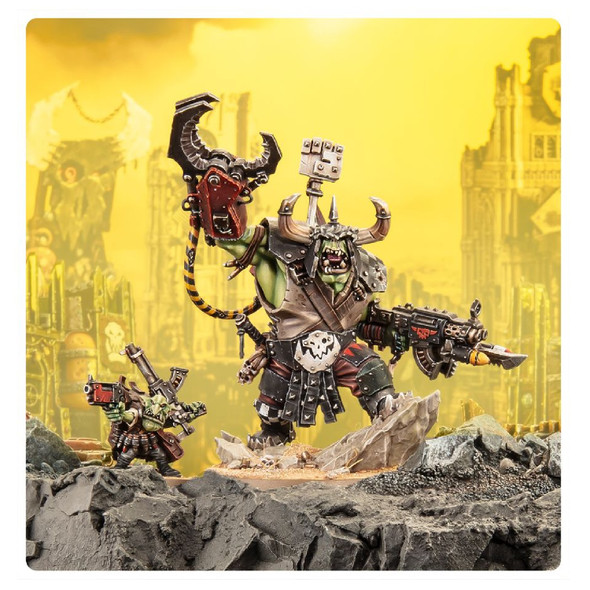 Warhammer 40,000 Orks: Ork Warboss - Leader Miniature