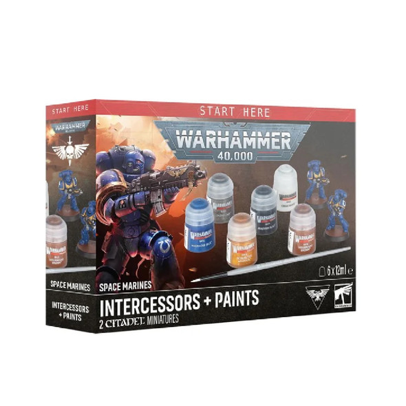 Warhammer 40,000 Orks: Ork Boyz Paint Set (Paints & Brush Included)