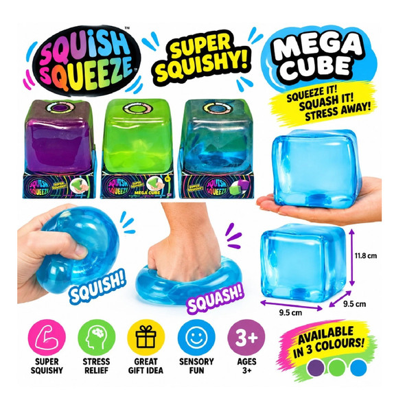 Squishmeez Mega Squishy Cube Assortment