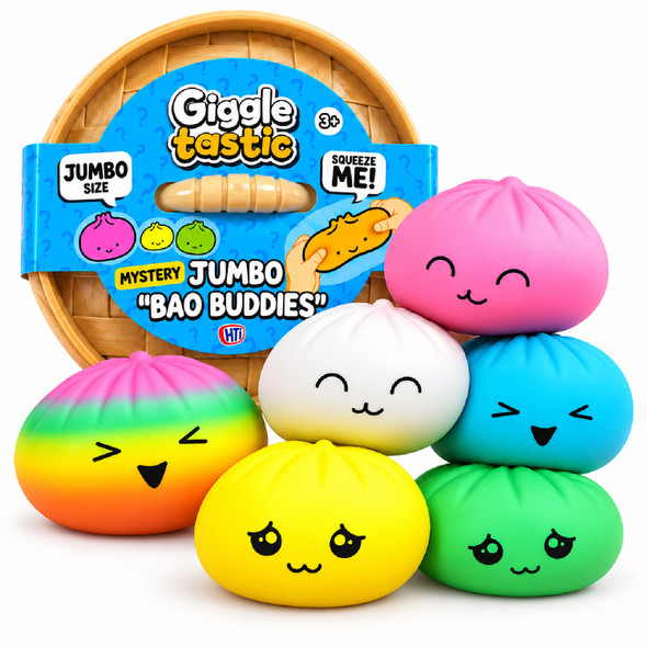 Giggletastic Mystery Jumbo Bao Buddies Squishy Toy 15cm