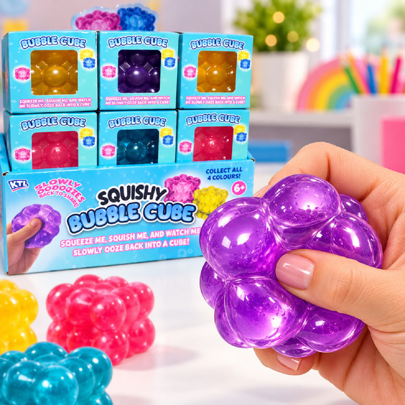 Squish Bubble Cube Squishy Toy