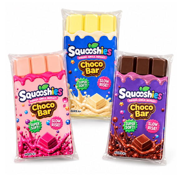 Squooshies Chocolate Bar Squishy Toy - Assorted