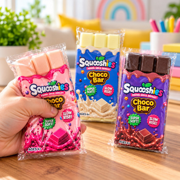 Squooshies Chocolate Bar Squishy Toy - Assorted