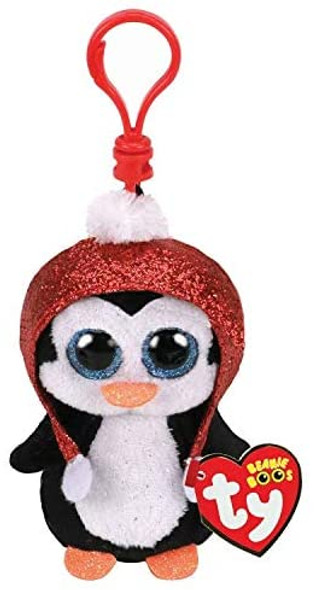 TY Key Clip - Gale the Penguin (Christmas)