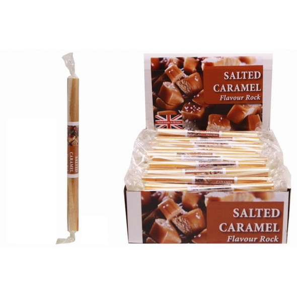 20 Small Flavoured Rock Sticks - Salted Caramel Flavour