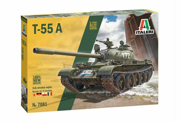 Italeri 7081 1:72 T-55 Main Battle Tank Model Kit