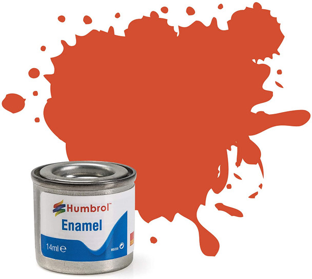 Humbrol Enamel Paint 14ml No 132 Red - Satin