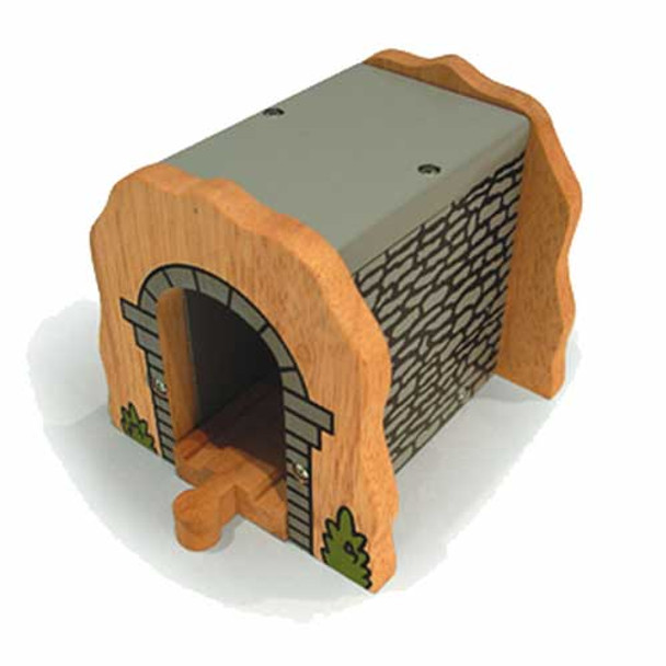 Bigjigs Wooden Railway Grey Stone Tunnel