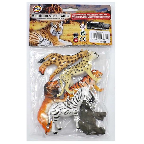 HGL Wild Animals of the World Realistic Animal Figurines