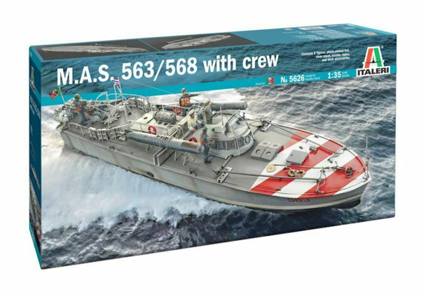 Italeri 5626 M.A.S. 568/568 with Crew 1:35 Model Kit