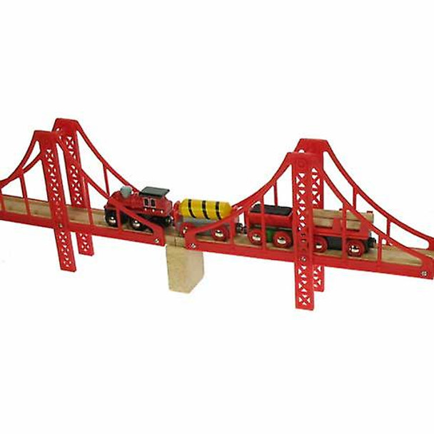 Bigjigs Wooden Railway Double Suspenion Bridge