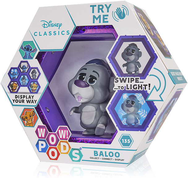 Wow! Stuff Wow! Pod - Disney Classic Baloo Light-Up Bobble-Head