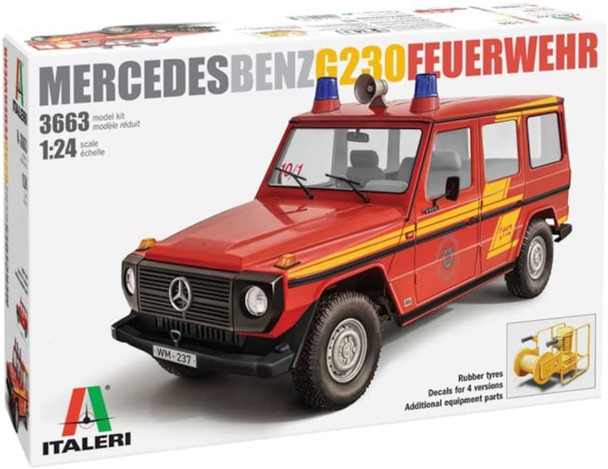 Italeri 3663 Mercedes G230 Feuerwehr Fire Truck 1:24 Model Kit