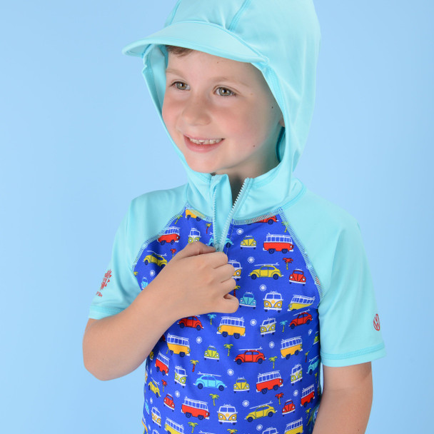 Volkswagen Boys Vw Hooded Rashvest Age 4/L