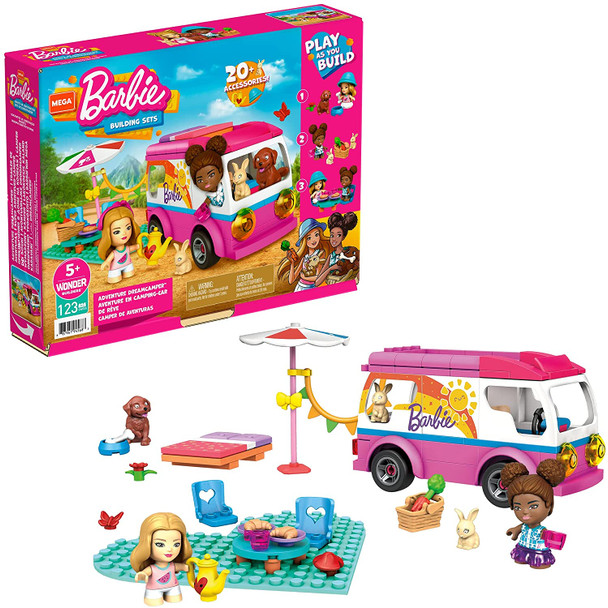 Mega Bloks Construx Barbie Adventure Dream Camper