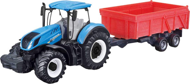 Bburago 10Cm New Holland T7.315 Tractor With Tipping Trailer