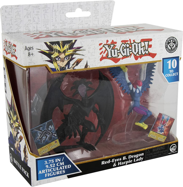 Yu Gi Oh! 3.75 2-Figure Battle Pack (Red-Eyes Black Dragon/Harpie