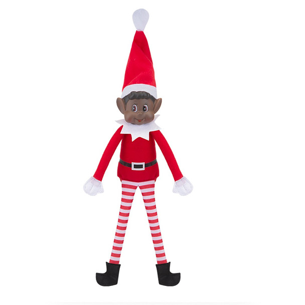 Elves Behavin' Badly - Red Soft Body Black Boy Naughty Elf