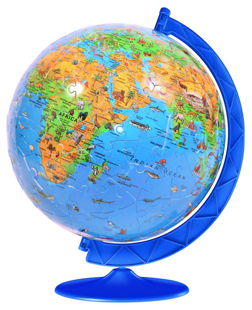 Ravensburger Children's World Globe - 180 Piece 3D Jigsaw Puzzle