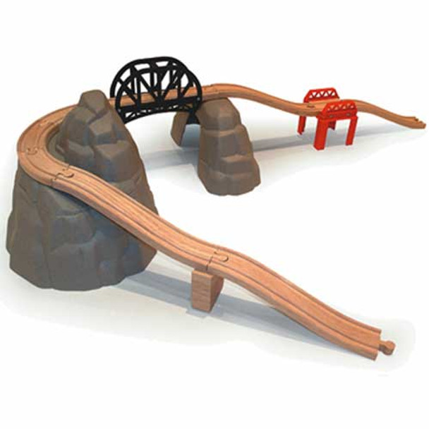 Bigjigs Wooden Railway Rocky Mountain Expansion Pack