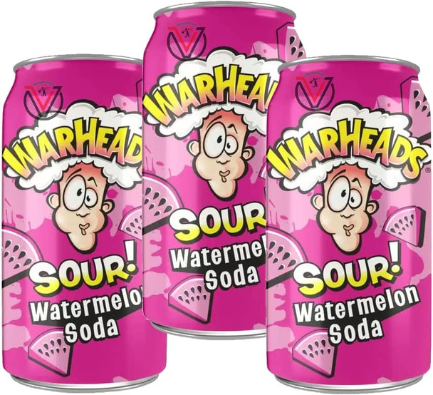 Warheads Watermelon Sour Soda Pack Of 3