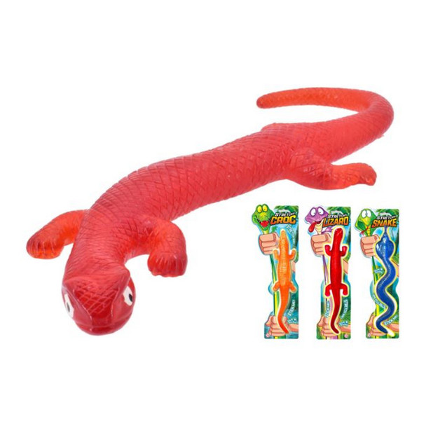 Large Stretchy Animal 34cm (Croc, Snake or Lizard)