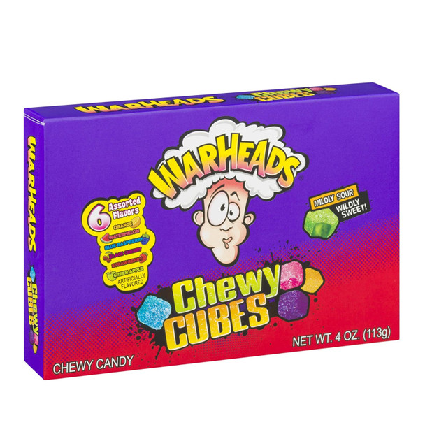Warheads Sour Chewy Cubes 113G