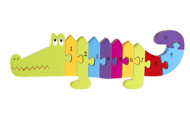 Orange Tree Toys Crocodile Number Puzzle, Multi Coloured