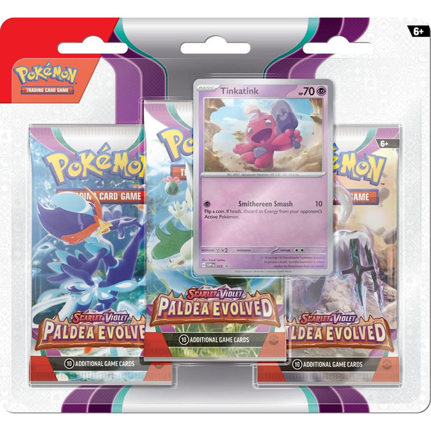 Pokémon TCG: Scarlet & Violet Paldea Evolved 3-Pack (One at Random)