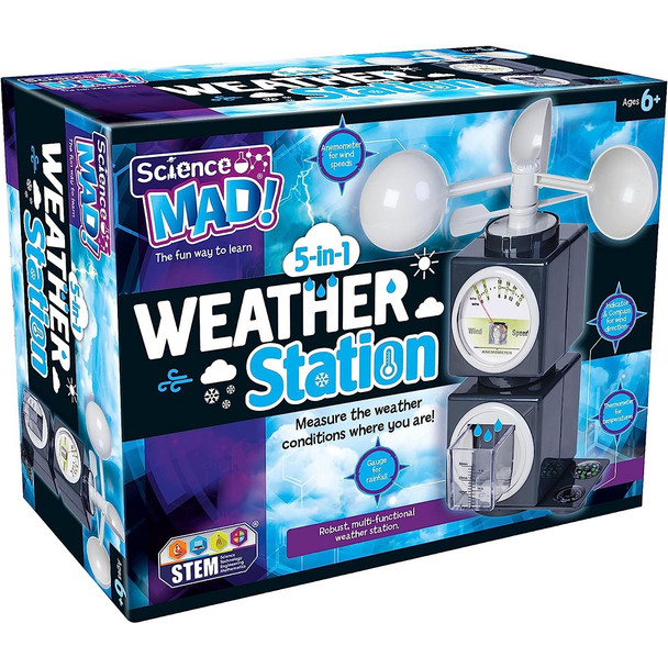 Science Mad 5 In 1 Weather Station For Kids