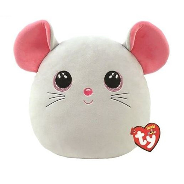 TY Catnip The Mouse Squish-A-Boo 10"