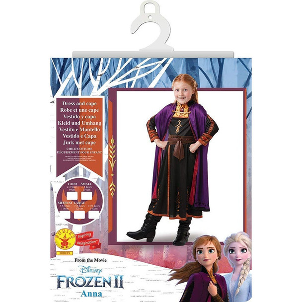 Disney Frozen 2 Anna Dress Up Costume - Medium