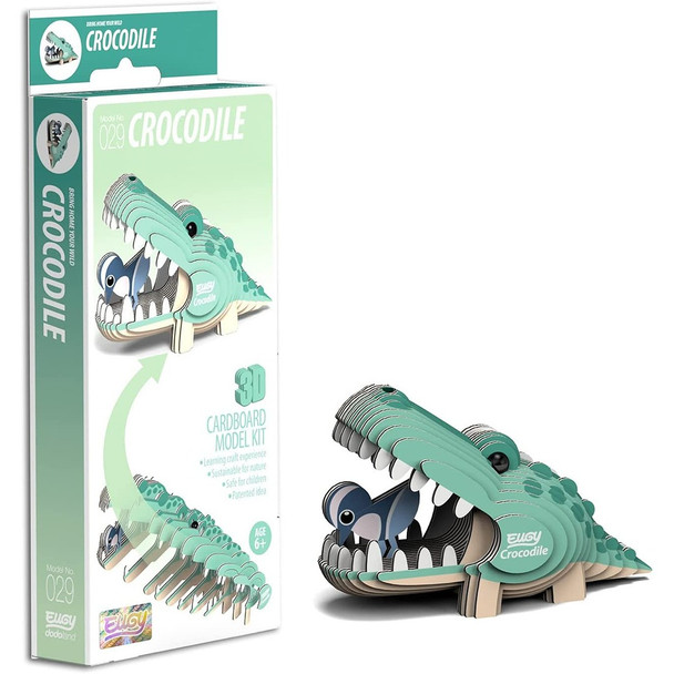 EUGY Crocodile 3D Craft Kit