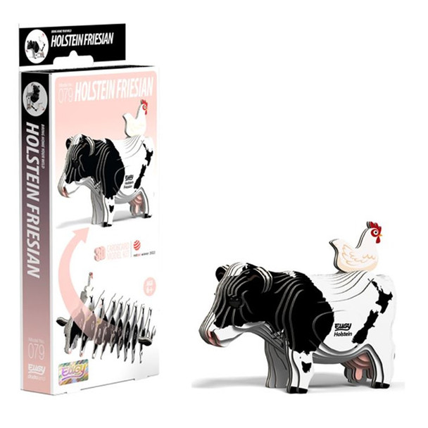 EUGY Holstein Friesian Cow 3D Craft Kit