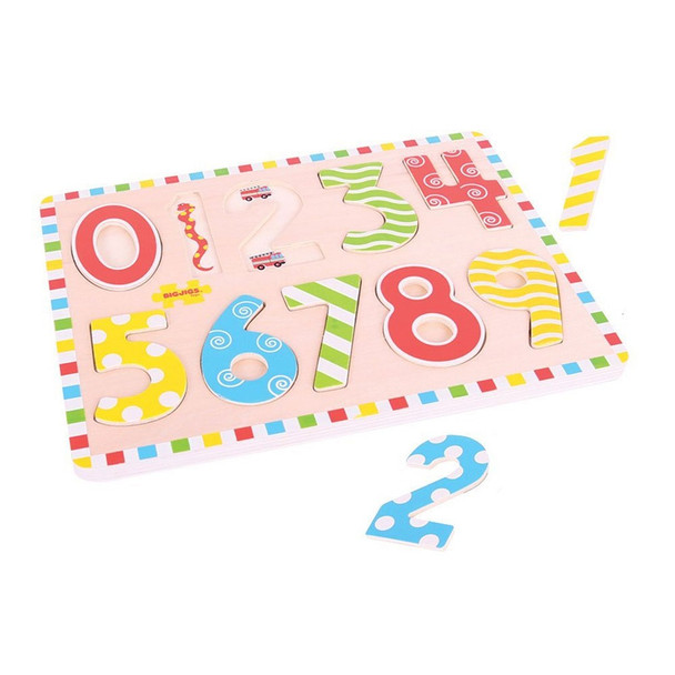 Bigjigs Wooden Inset Puzzle Numbers