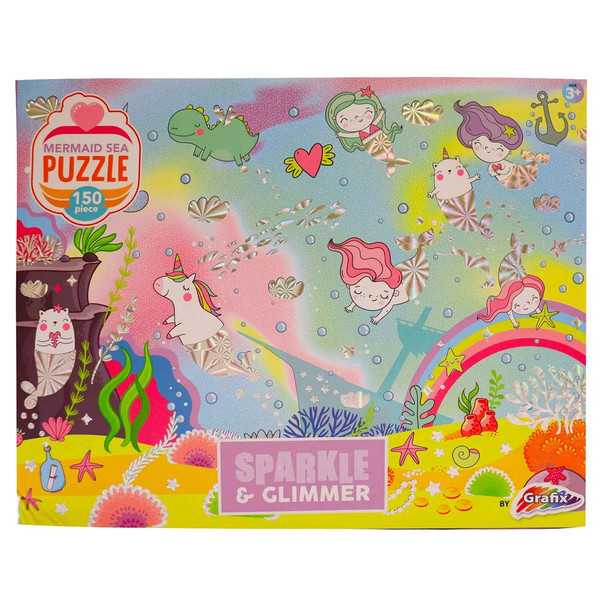 Grafix Sparkle Mermaid Puzzle - 150 Pieces
