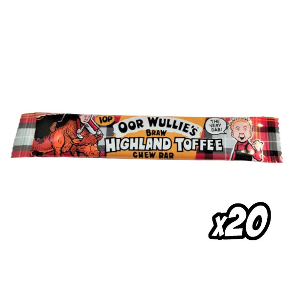 Oor Wullies Highland Toffee Bar Pack Of 20