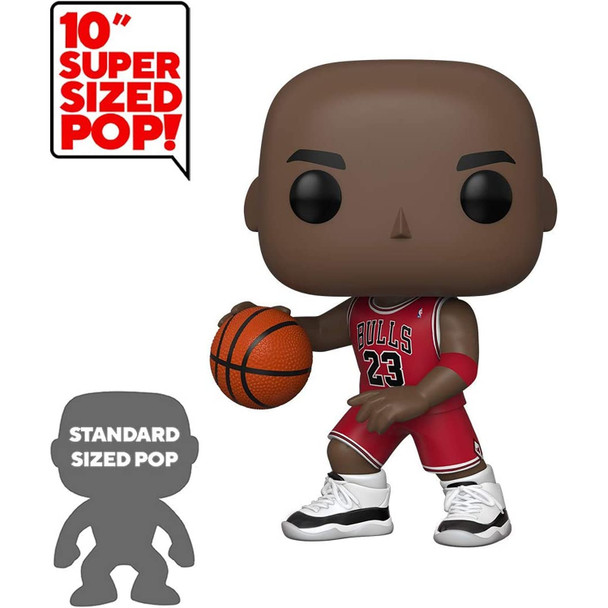 Funko Pop Jumbo: Nba Bulls 10" Michael Jordan (Red Jersey)