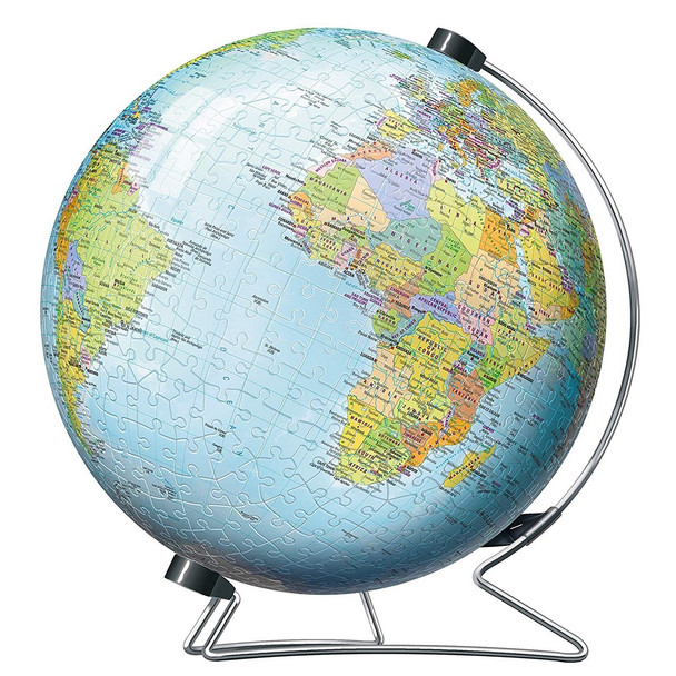 Ravensburger The World on V-Stand Globe - 550 Piece 3D Jigsaw Puzzle