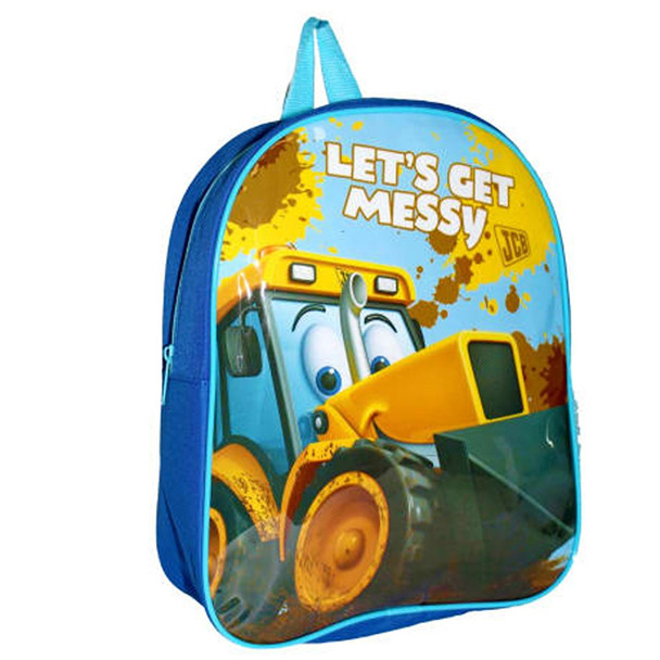 Children's Character Premium Backpack JCB Lets Get Messy