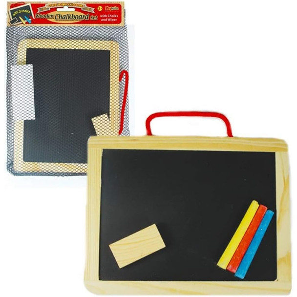 Wooden Chalkboard Set