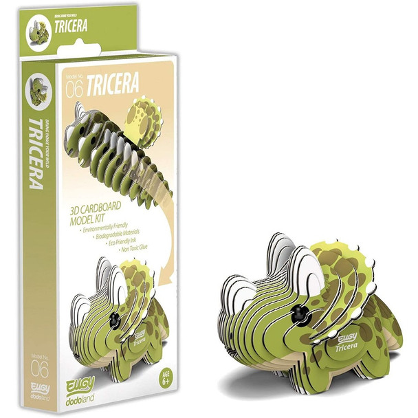 EUGY Tricera Dinosaur 3D Craft Kit