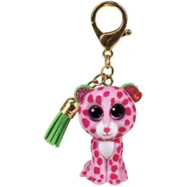 TY Glamour the Leopard - Mini Boo Key Clip