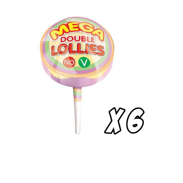 Swizzels Mega Double Lollies 32G Pack Of 6