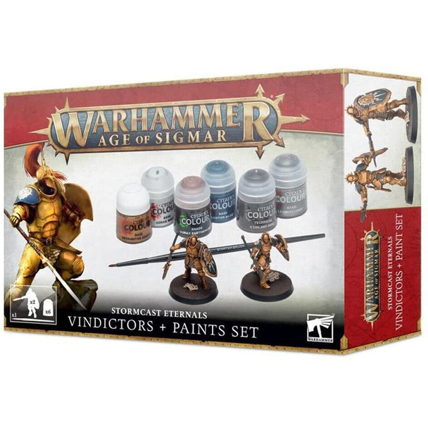 Games Workshop - Warhammer Age of Sigmar - Stormcast Eternals Vindictors & Paint Set