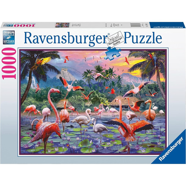 Ravensburger Pink Flamingoes 1000 Piece Jigsaw Puzzle