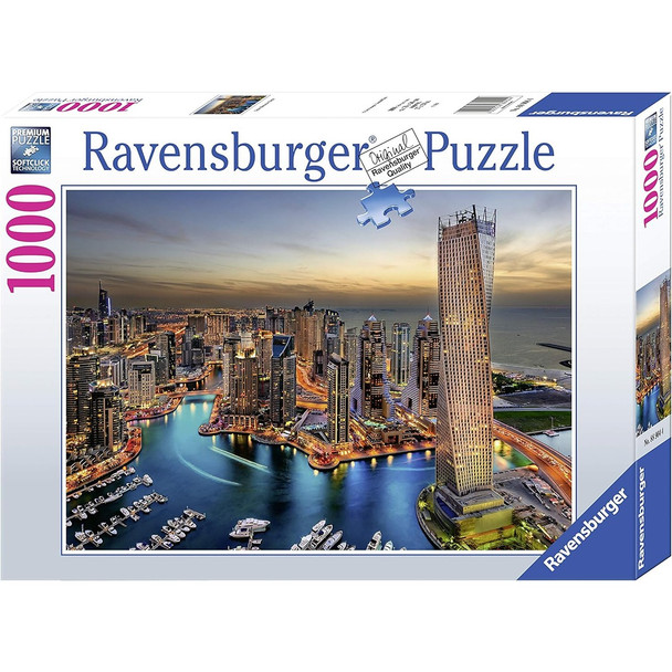 Ravensburger Dubai Marina At Night 1000 Piece Jigsaw Puzzle